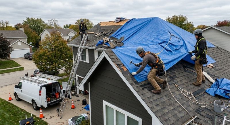 A Frame Roof Repair in New Canaan, CT
