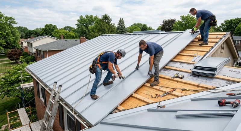 Aluminum Roof Installation in Redding, CT