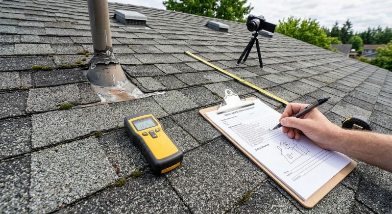 Asphalt Roof Inspection in Sandy Hook, CT