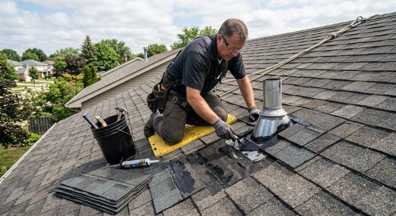 Asphalt Roof Leak Repair in Sandy Hook, CT