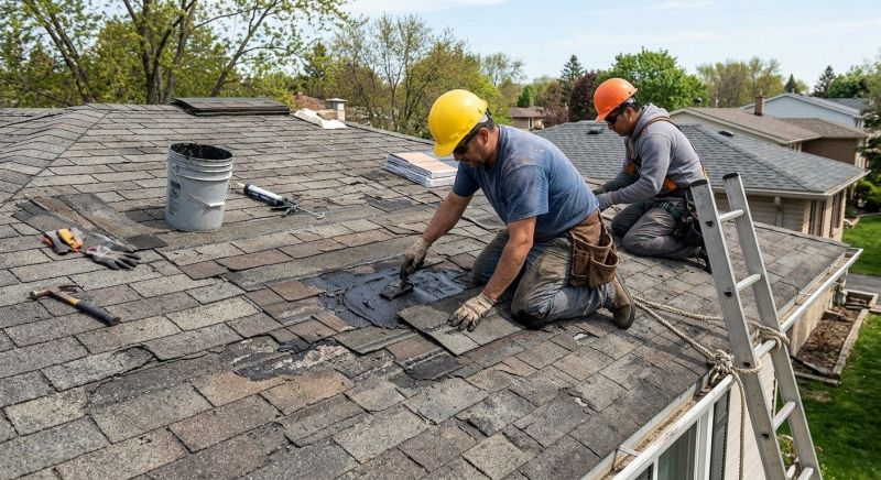 Asphalt Roof Repair in New Canaan, CT