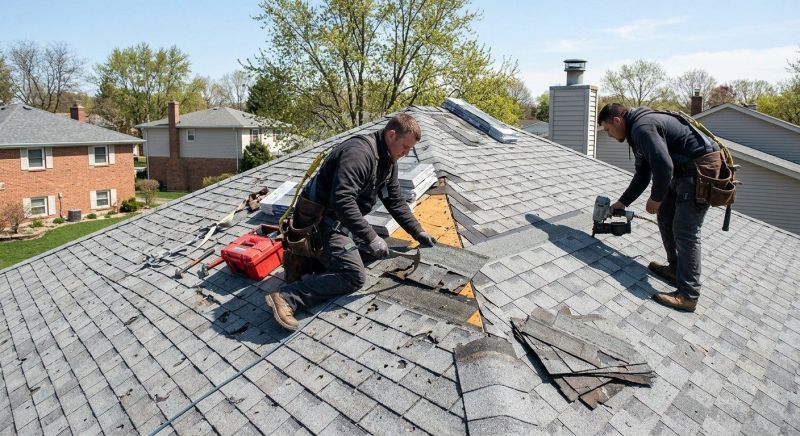 Asphalt Roof Repair in New Canaan, CT