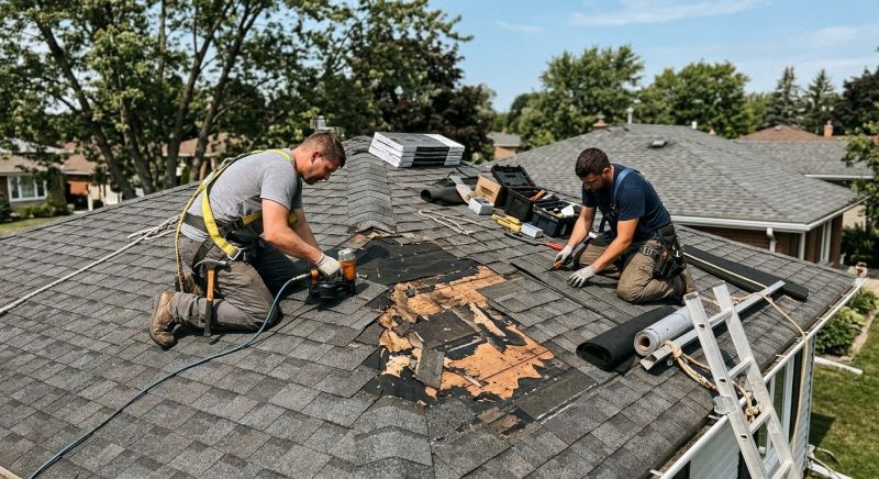 Asphalt Roof Repair in New Canaan, CT