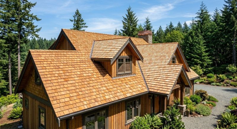 Cedar Roof Installation in Sandy Hook, CT