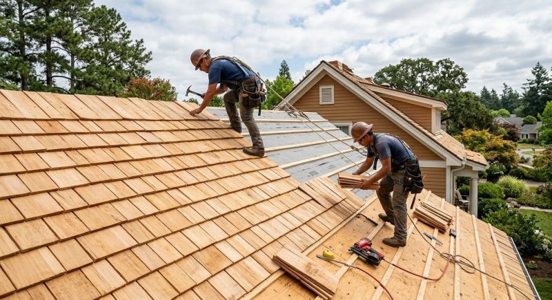 Cedar Roof Installation in Wilton, CT