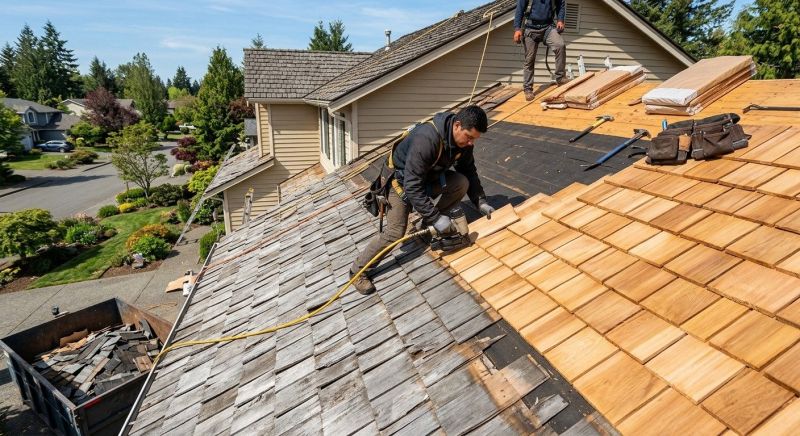 Cedar Roof Replacement in Ridgefield, CT