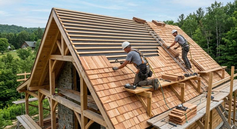 Cedar Shake Roof Construction in Danbury, CT