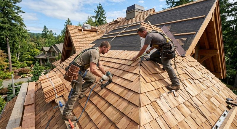 Cedar Shake Roof Construction in Pelham, NY