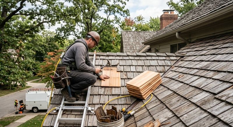 Cedar Shake Roof Repair in Danbury, CT