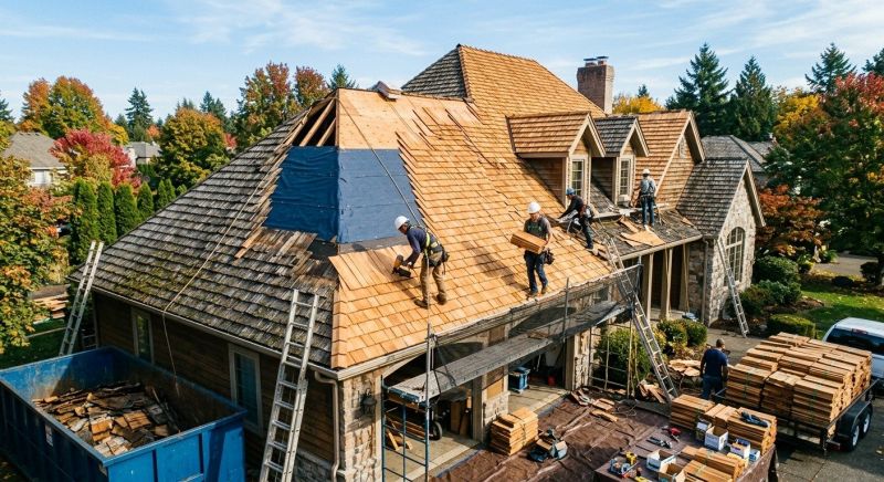 Cedar Shingles Replacement in Huntington, NY