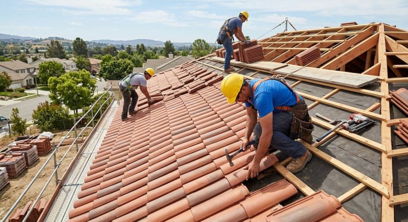 Clay Roof Installation in Pound Ridge, NY