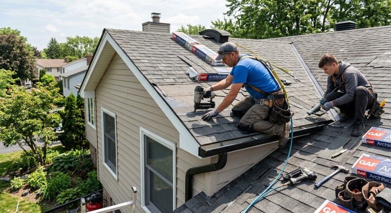 Collapsing Roof Repair in New Canaan, CT