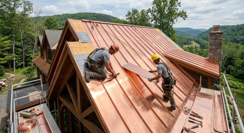 Copper Roof Installation in New Canaan, CT