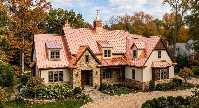 Copper Roof Repair in New Canaan, CT