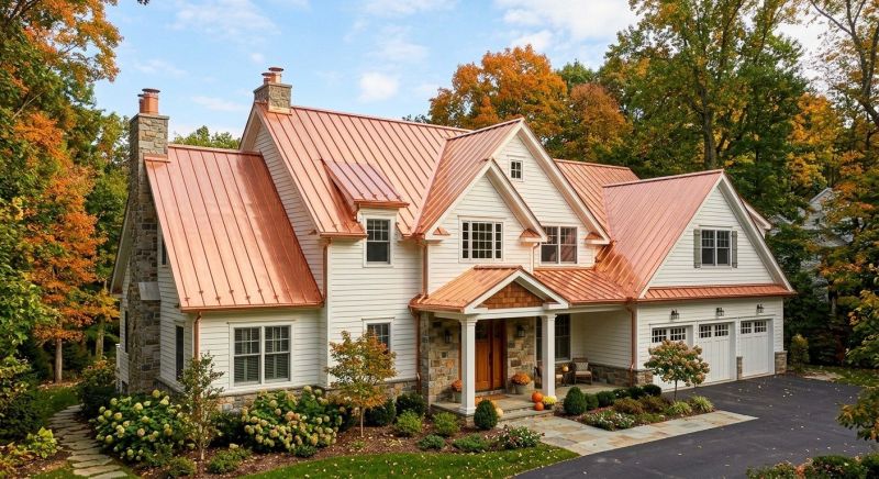 Copper Roof Replacement in New Canaan, CT