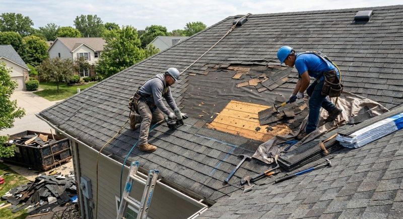 Damaged Roof Repair in Shelton, CT