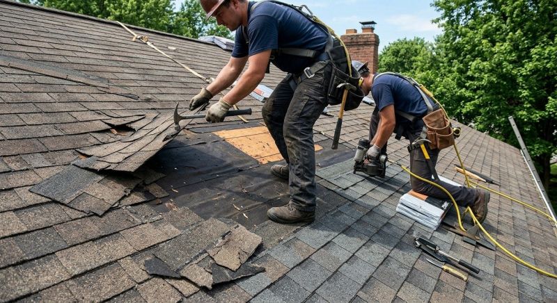 Damaged Roof Repair in Shelton, CT