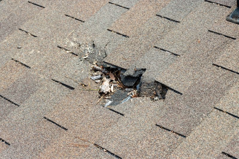 Damaged Roof Replacement in Ridgefield, CT