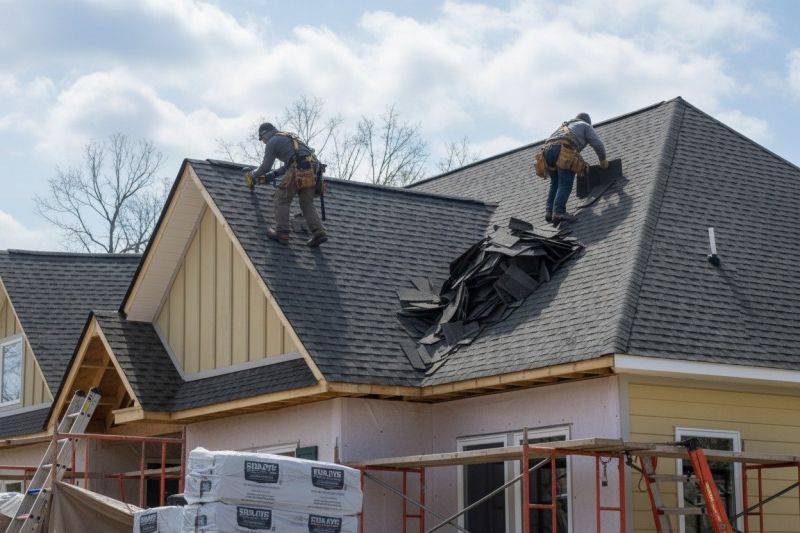 Damaged Roof Replacement in Ridgefield, CT