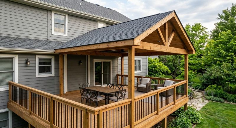 Deck Roof Construction in New Canaan, CT