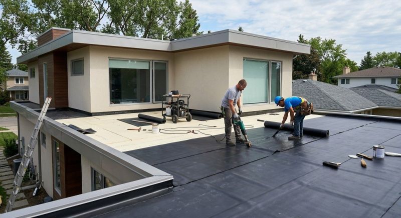 Flat Roof Installation in Darien, CT