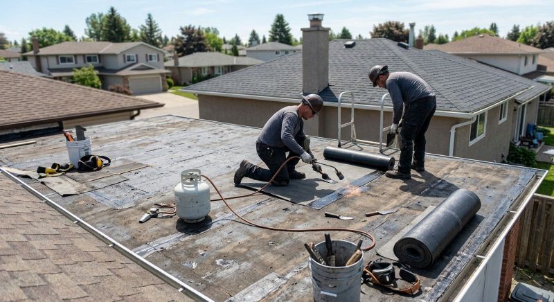 Flat Roof Leak Repair in New Canaan, CT