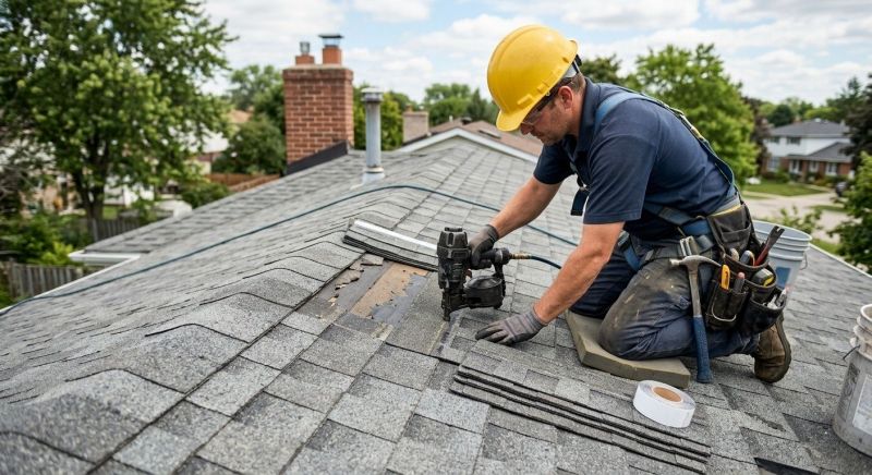 Hip Roof Shingle Replacement in New Canaan, CT