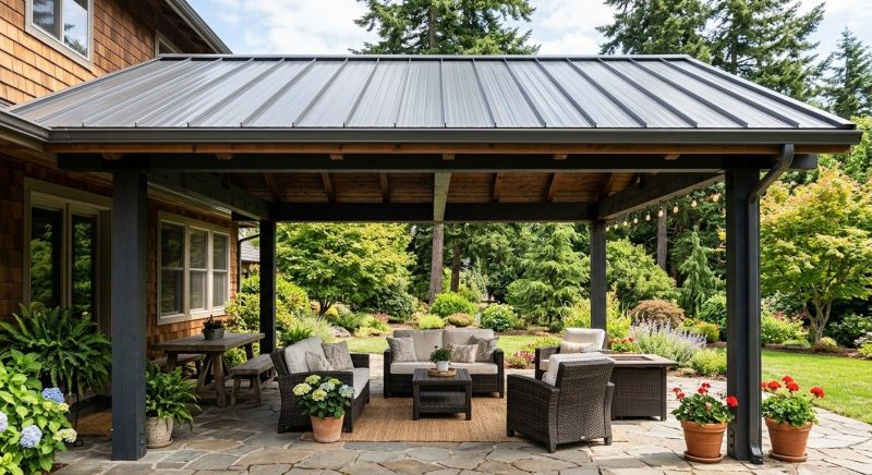 Metal Patio Roof Repair in New Canaan, CT