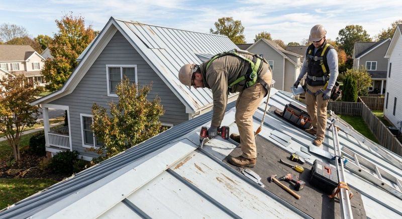 Metal Roof Repair in Saint James, NY