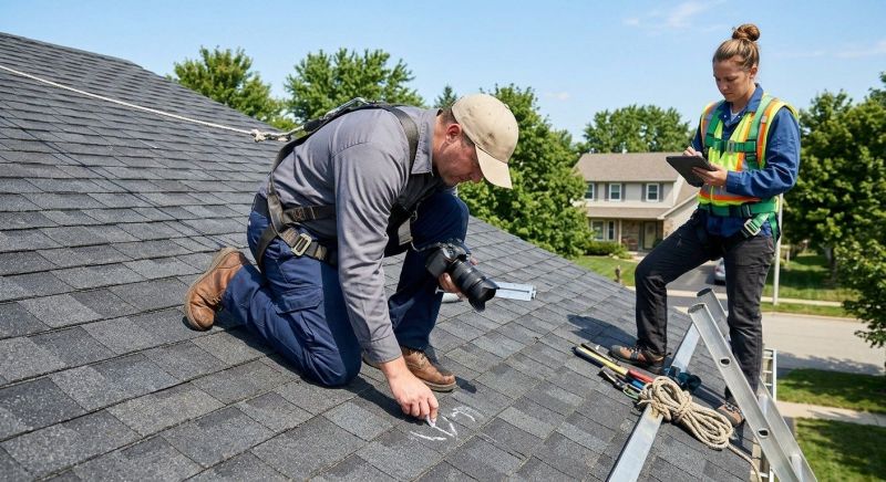 Roof Damage Inspection in Irvington, NY