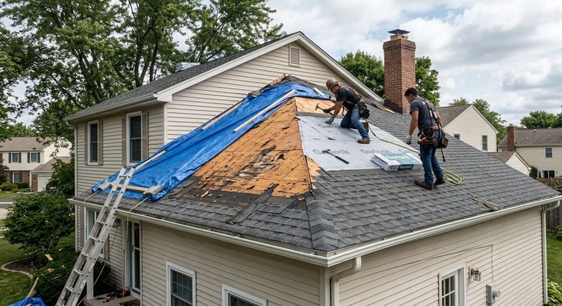 Roof Damage Repair in New Fairfield, CT