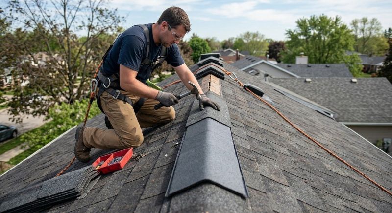 Roof Ridge Repair in New Canaan, CT