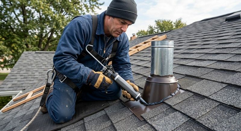 Roof Vent Flashing Repair in New Canaan, CT