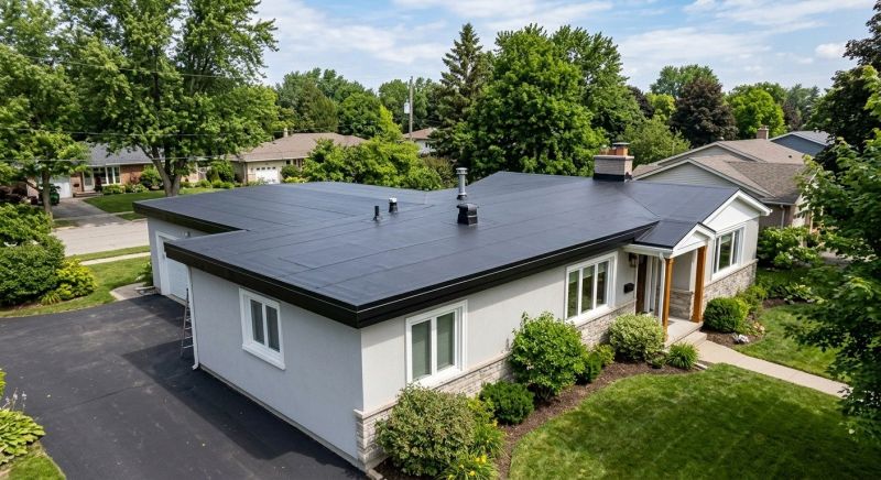 Rubber Roof Installation in New Canaan, CT