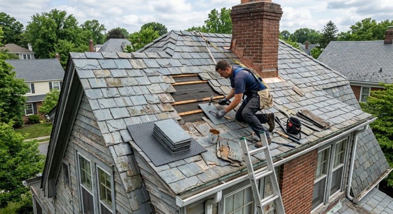 Slate Roof Repair in South Salem, NY