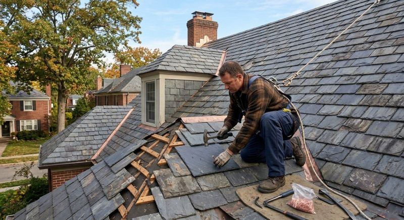 Slate Shingles Repair in Briarcliff Manor, NY