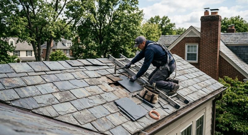 Slate Shingles Repair in Glen Cove, NY