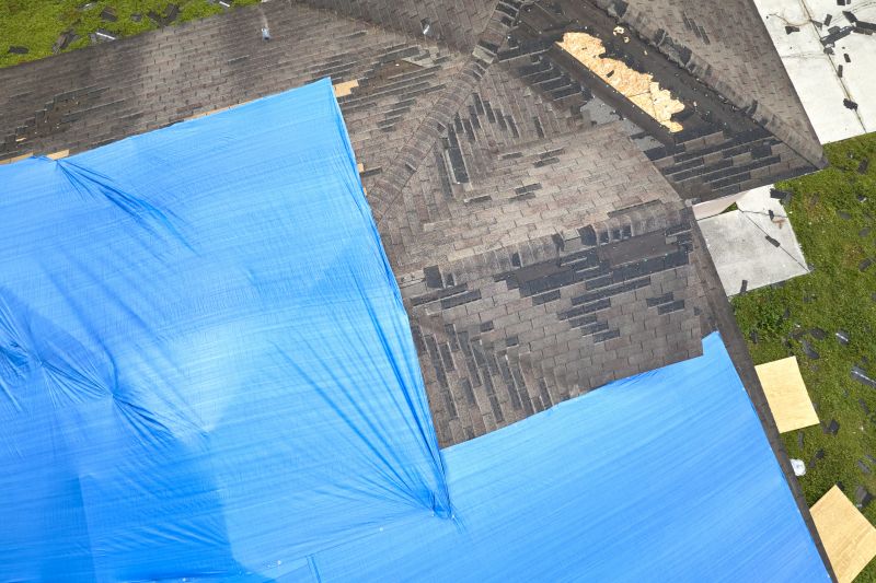 Storm Damage Roof Tarping in New Canaan, CT