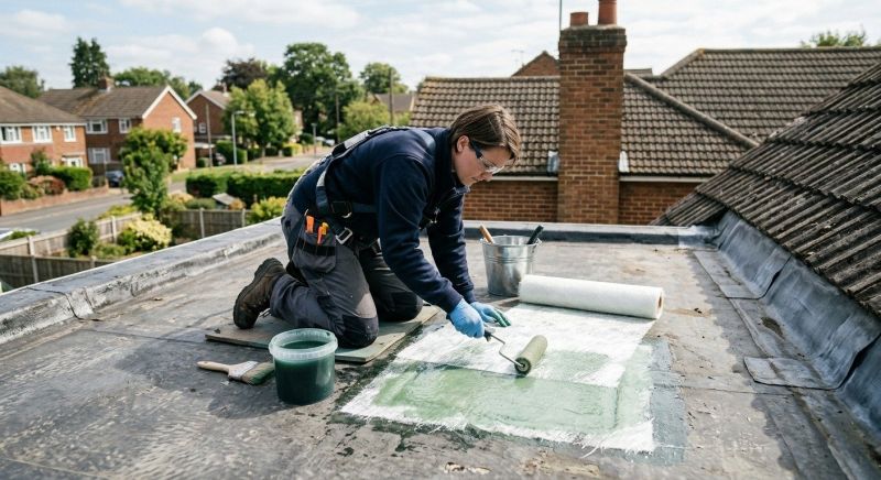 Synthetic Roof Repair in New Canaan, CT