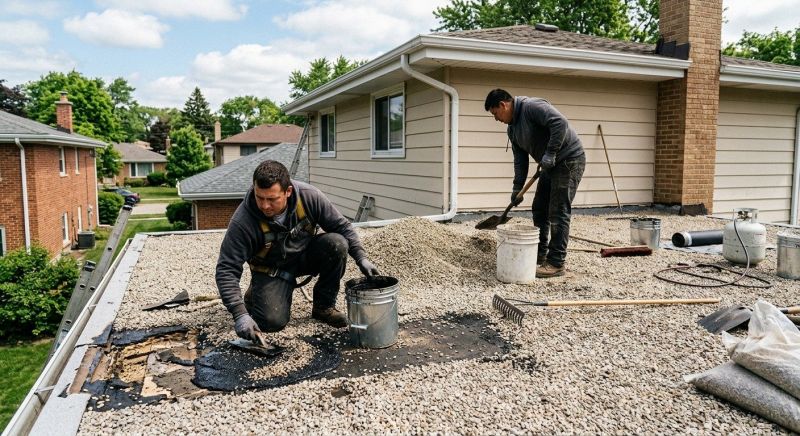 Tar And Gravel Roof Repair in Suffolk County, NY