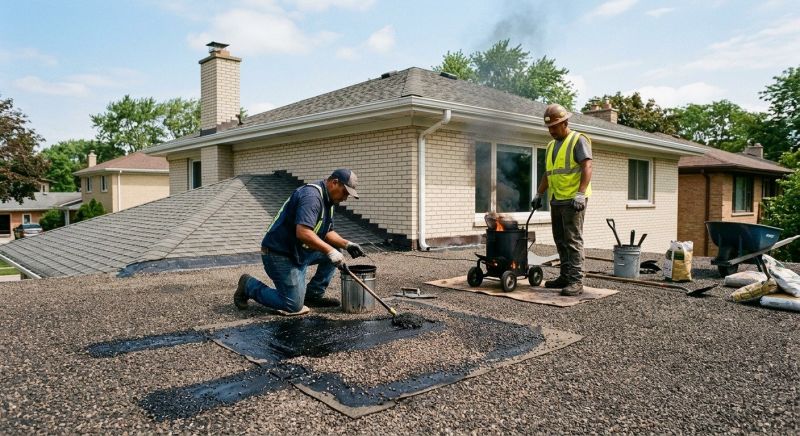 Tar And Gravel Roof Repair in Suffolk County, NY