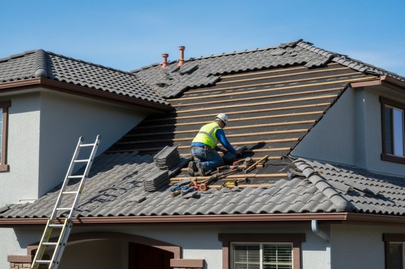 Tile Roof Repair in Saint James, NY