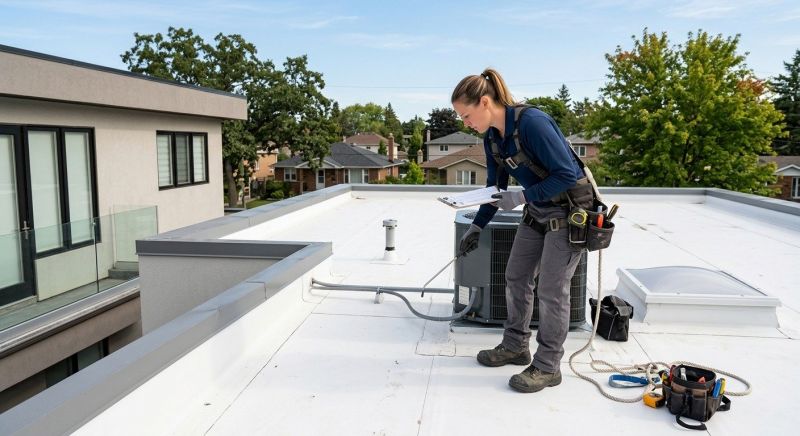 Tpo Roof Inspection in New Canaan, CT