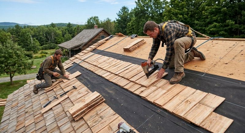 Wood Roofing Installation in Danbury, CT