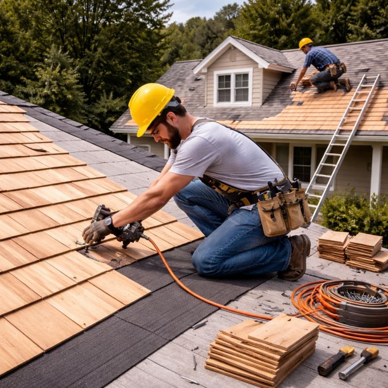 Wood Roofing Installation in Stratford, CT