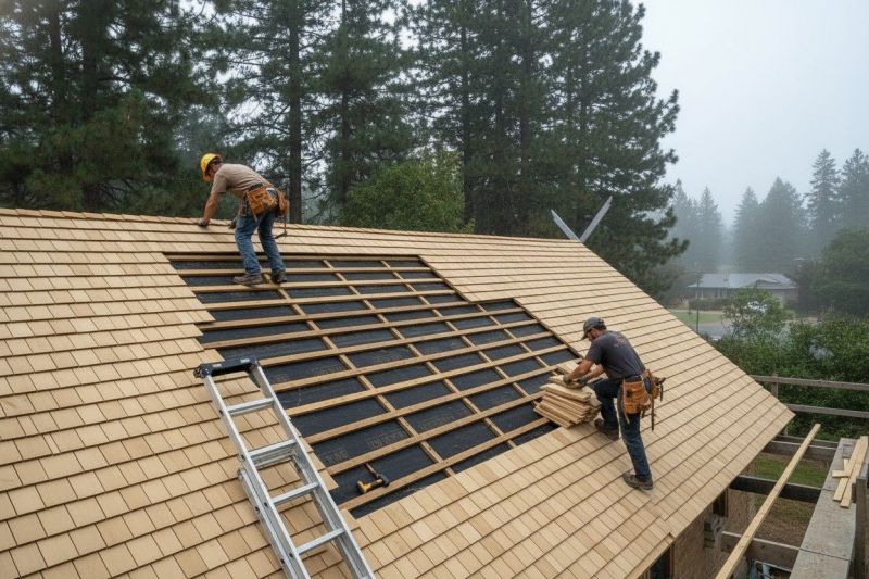 Wood Shake Roof Repair in Glen Cove, NY