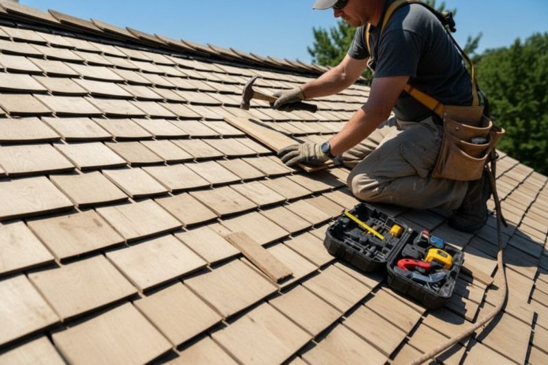 Wood Shake Roof Repair in Newtown, CT