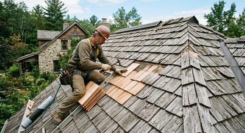 Wood Shake Roof Repair in Tarrytown, NY