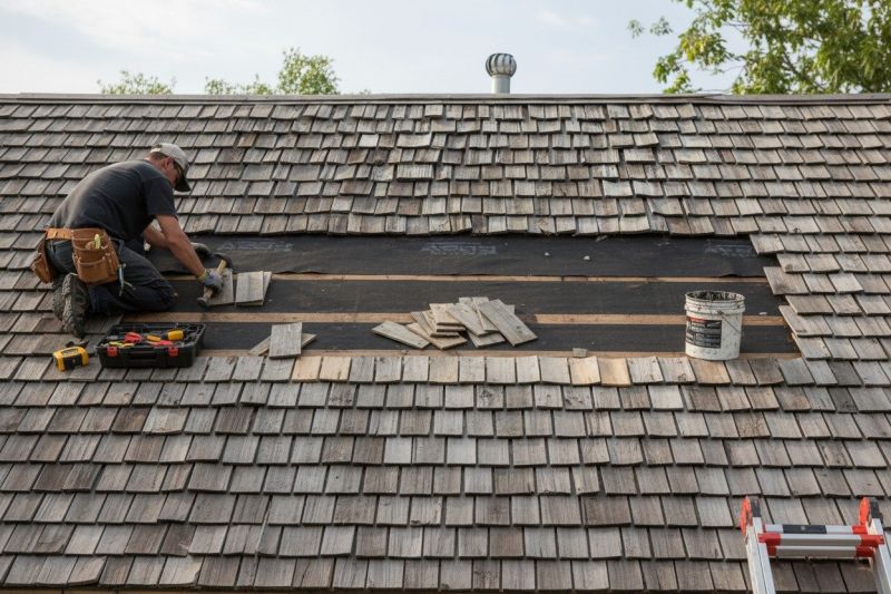 Wood Shake Roof Repair in Tarrytown, NY