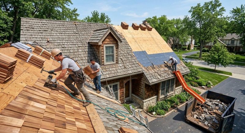 Wood Shake Roof Replacement in Irvington, NY
